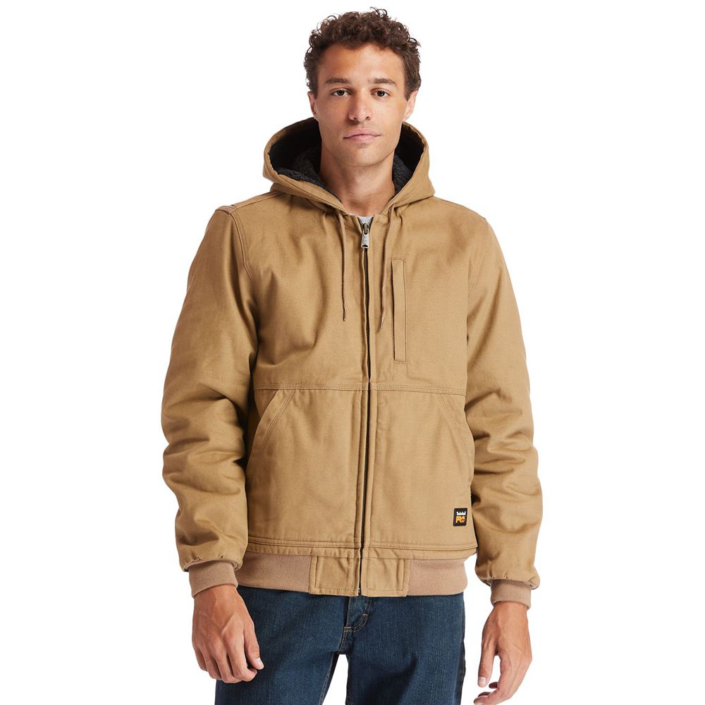 Chaquetas Timberland Hombre Pro® Gritman Lined, Sin Capucha Lona Marrones - Chile ACV-607231